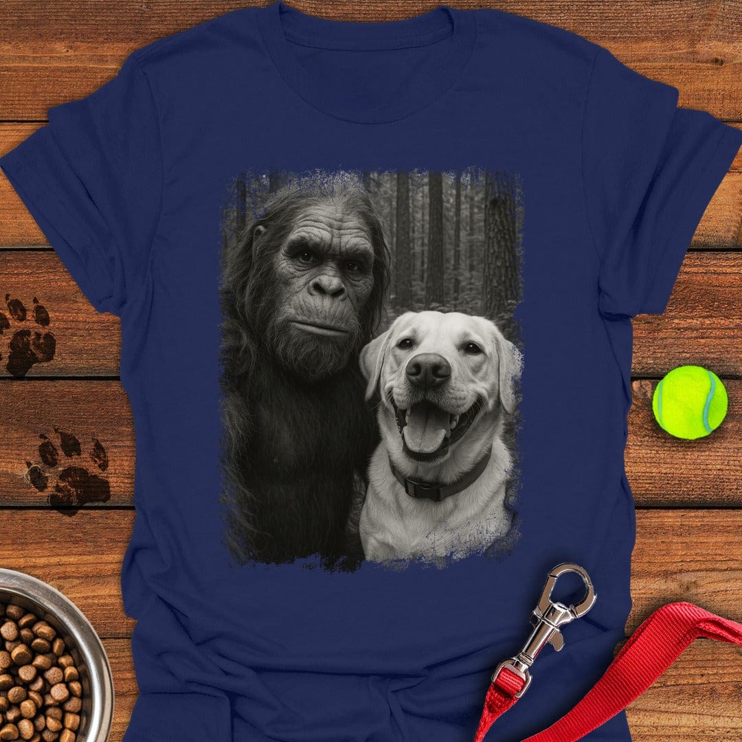 Bigfoot & Labrador Selfie Navy