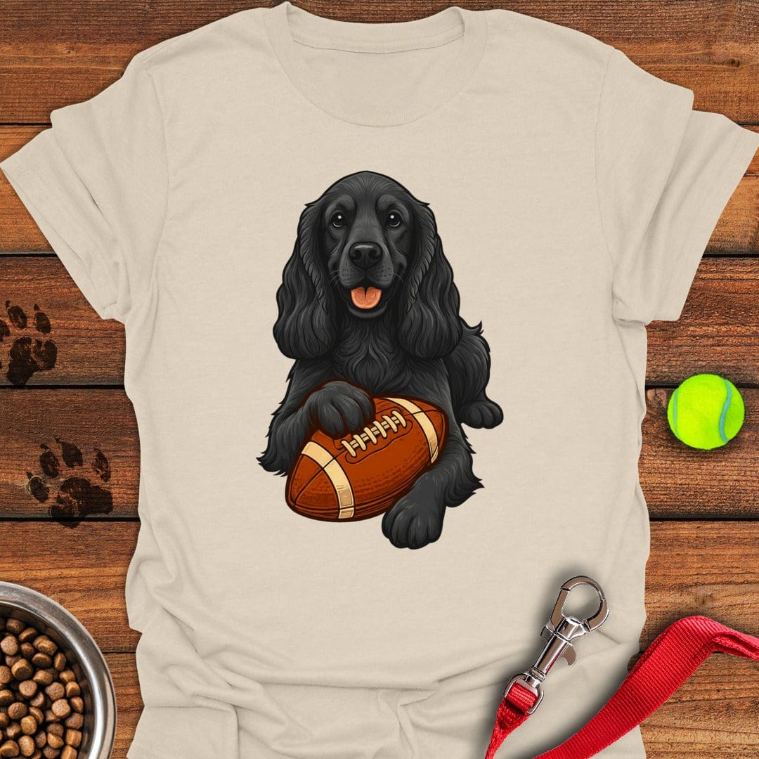 Black Cocker Spaniel Football Natural