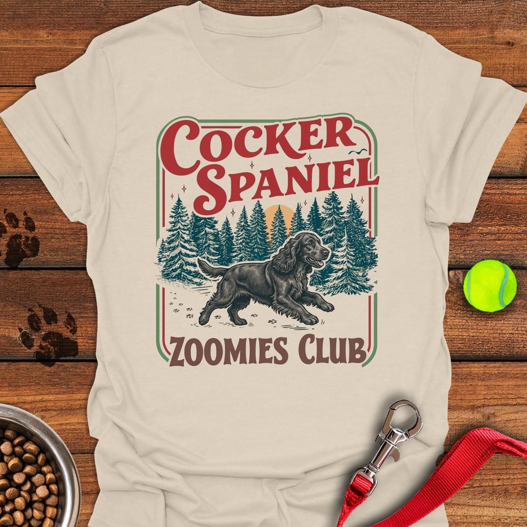 Black Cocker Spaniel Zoomies Club Natural