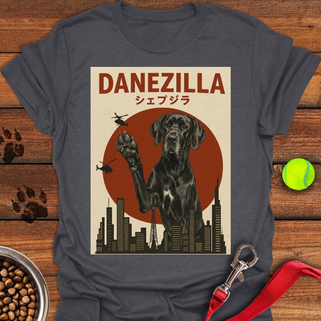 Black Danezilla Great Dane Dark Heather