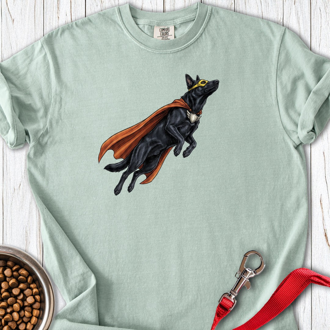 Black German Shepherd Hero Premium Tee Bay