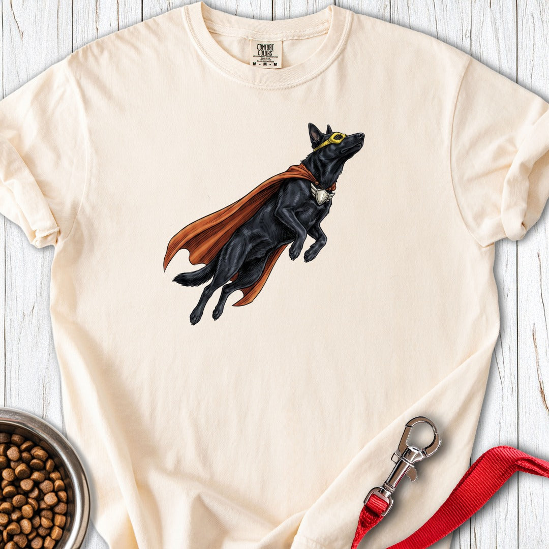 Black German Shepherd Hero Premium Tee Ivory
