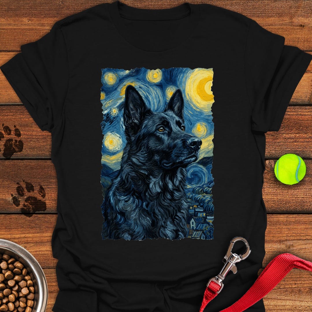 Black German Shepherd Van Gogh Black
