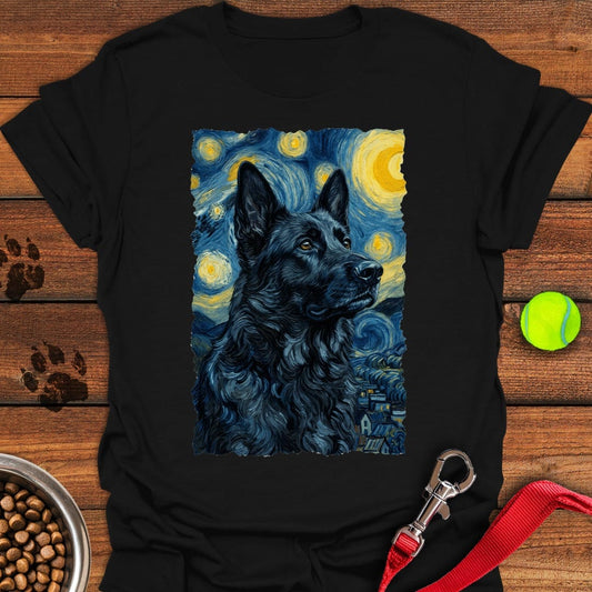 Black German Shepherd Van Gogh Black