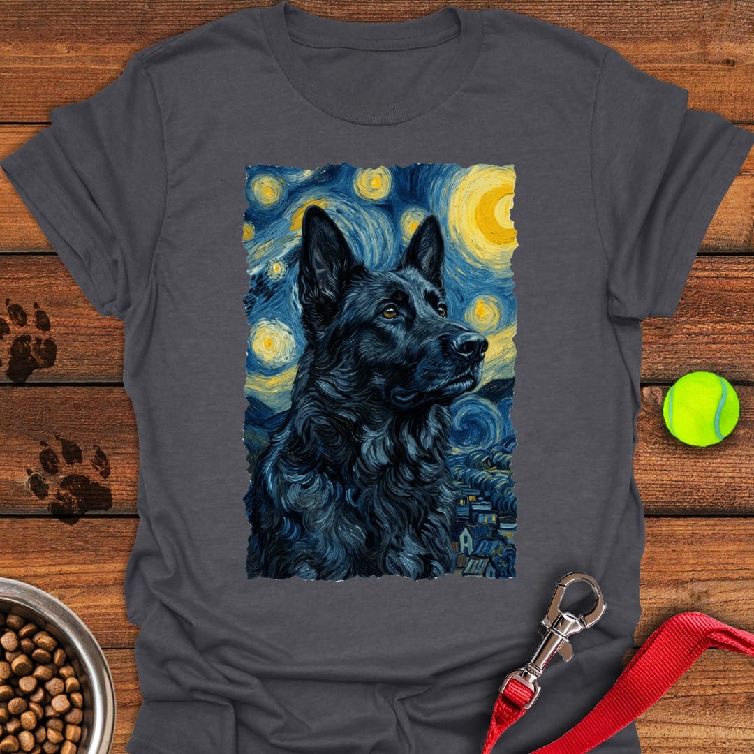 Black German Shepherd Van Gogh Dark Heather
