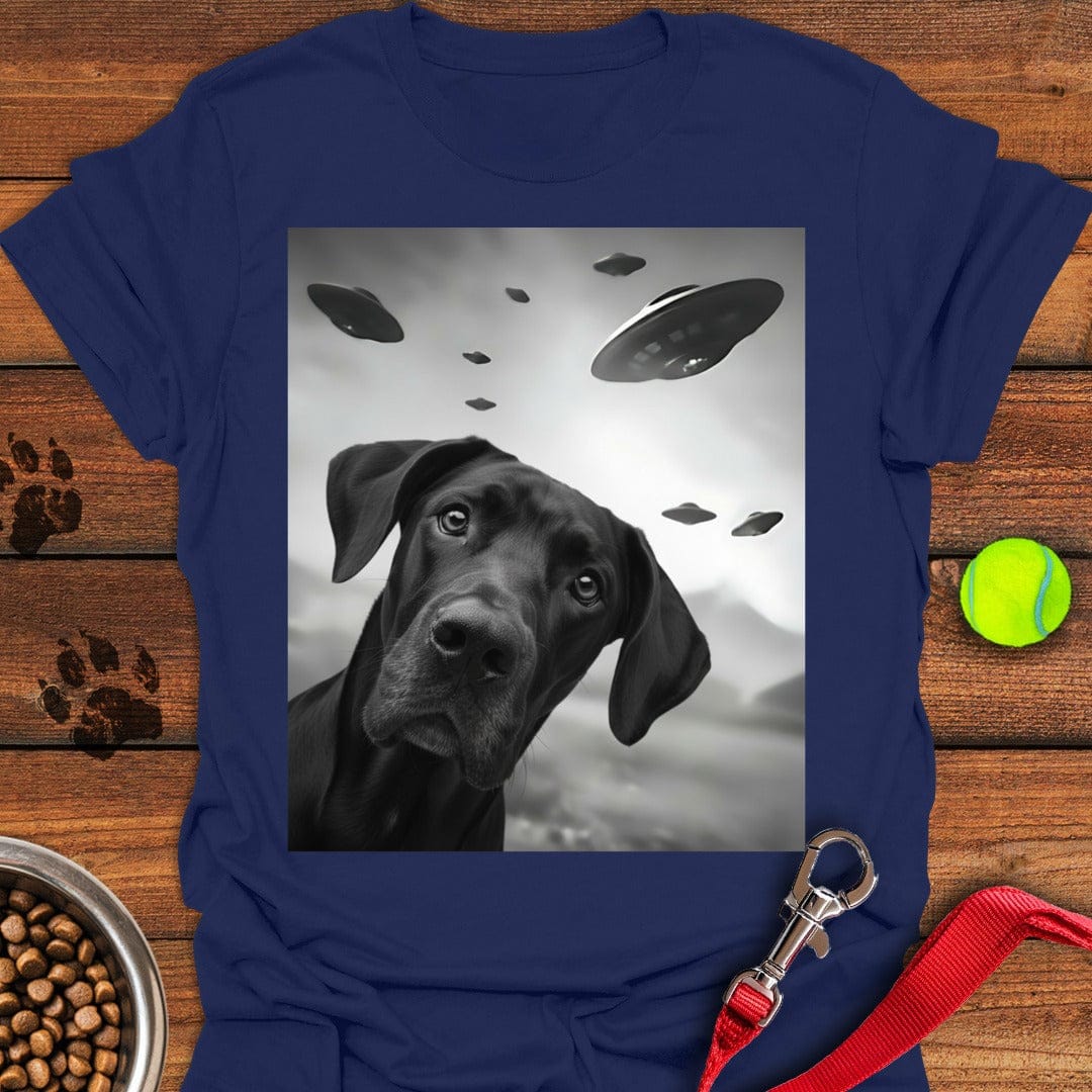 Black Great Dane UFO Navy