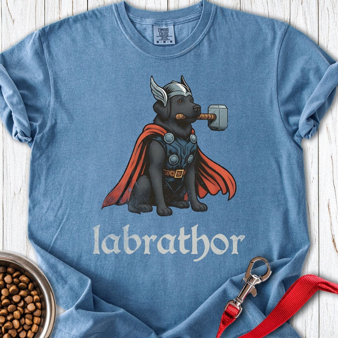 Black Labrathor Premium Tee Blue Jean