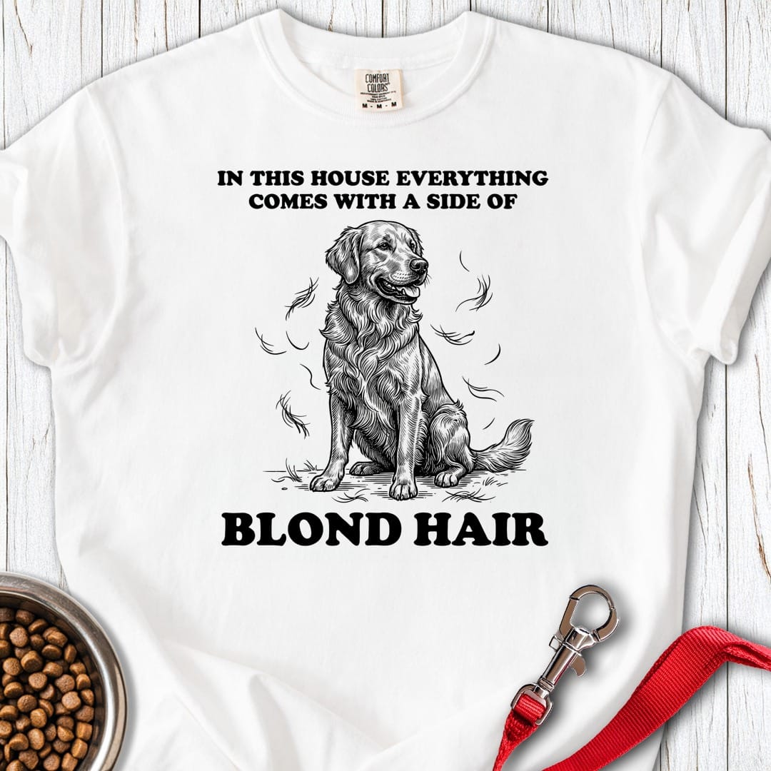 Blond Hair Don't Care Premium Tee White