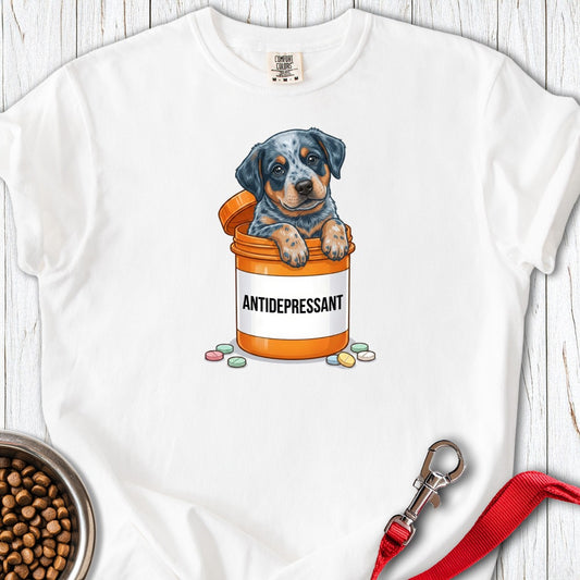 Blue Heeler Antidepressant Premium Tee White