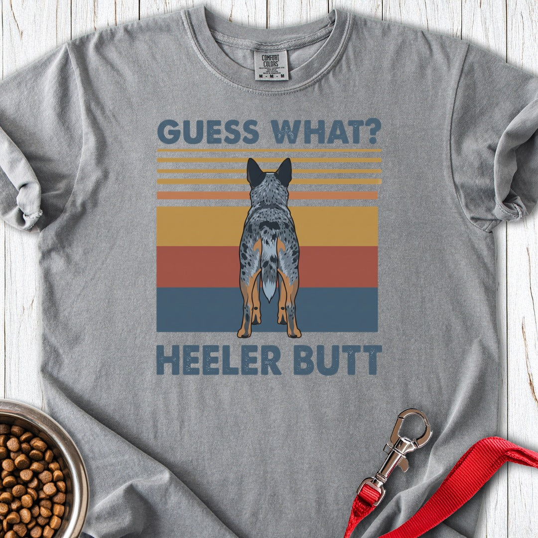 Blue Heeler Butt Premium Tee Grey