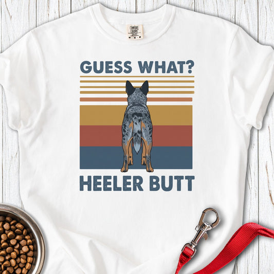 Blue Heeler Butt Premium Tee White