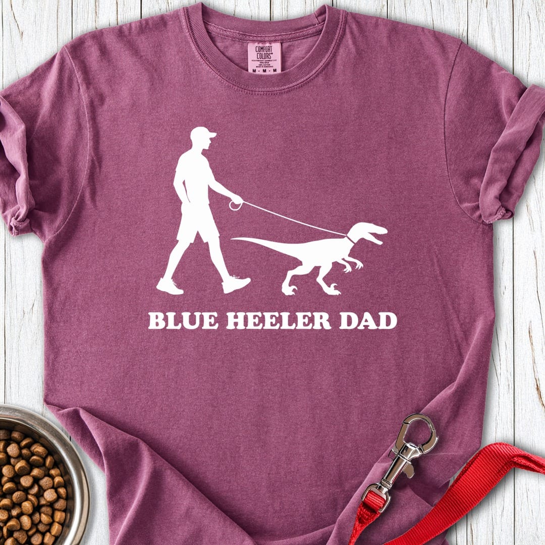 Blue Heeler Dad Premium Tee Berry