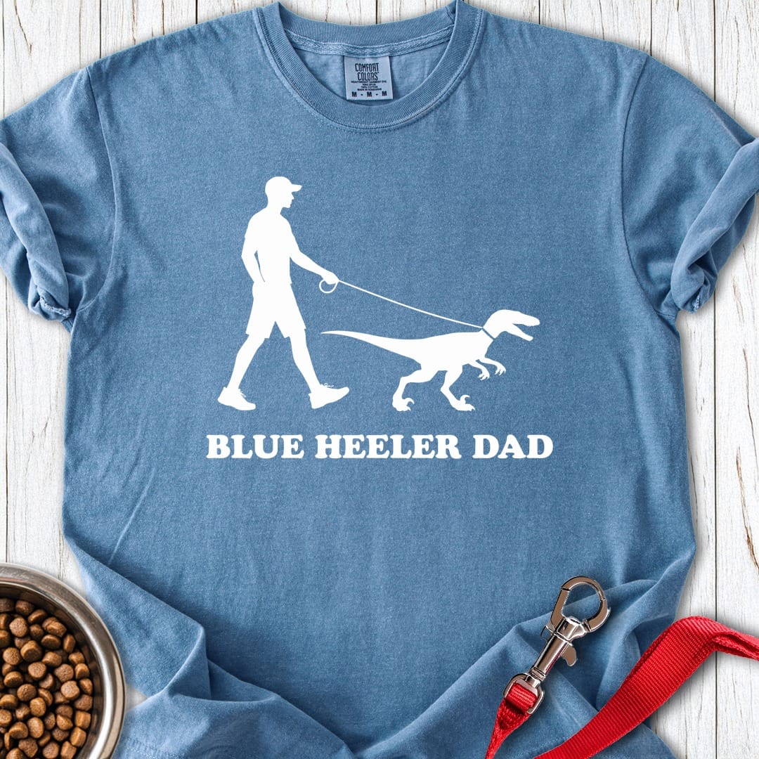 Blue Heeler Dad Premium Tee Blue Jean