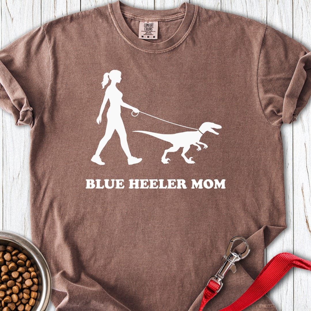 Blue Heeler Mom Premium Tee Espresso