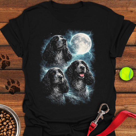 Blue Roan Cocker Spaniel Moon Black