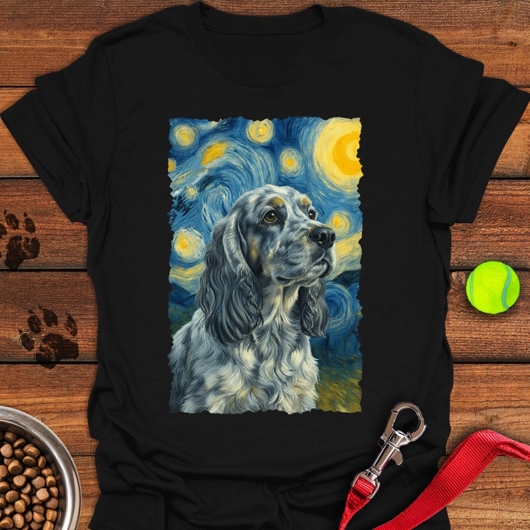 Blue Roan Cocker Spaniel Starry Night Black