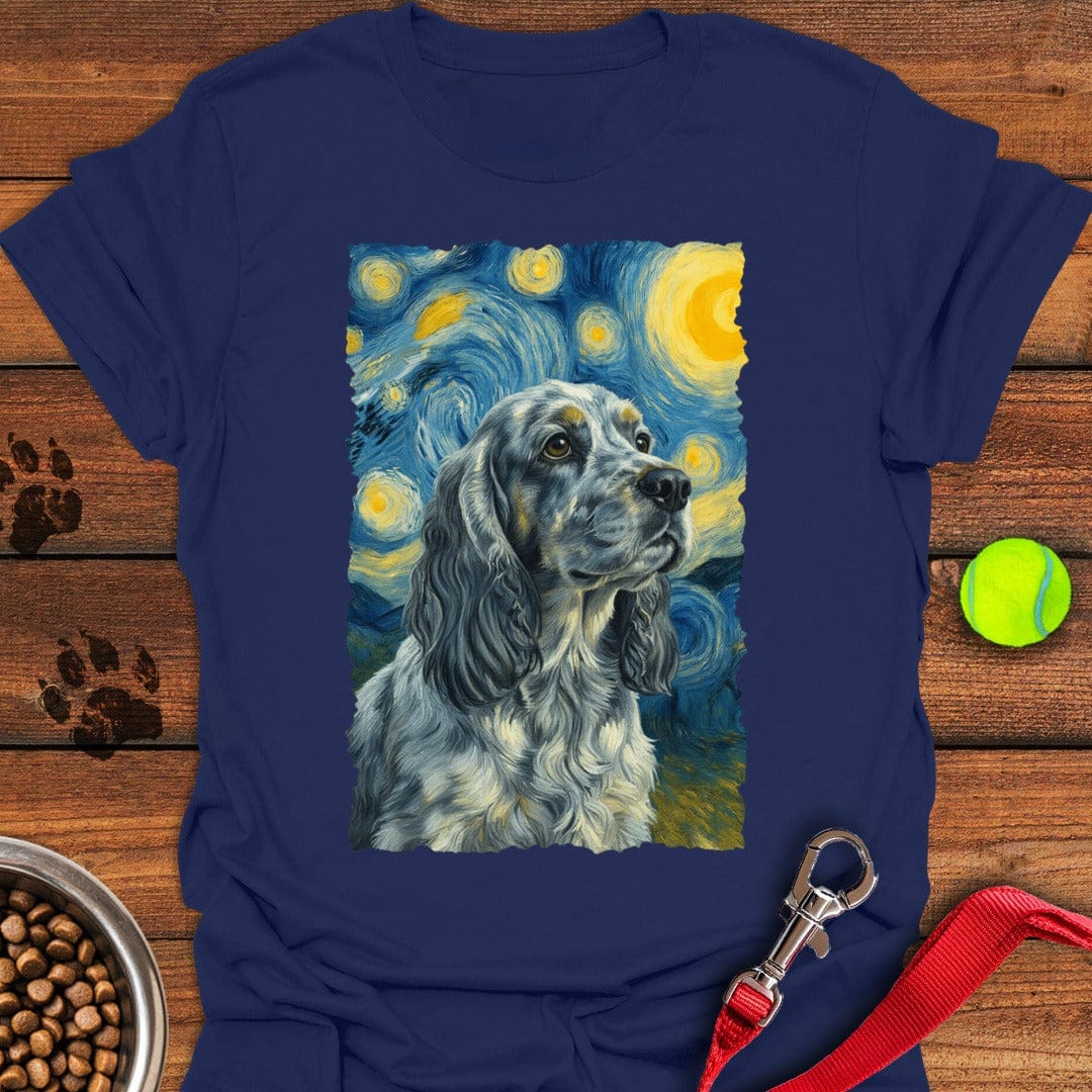 Blue Roan Cocker Spaniel Starry Night Navy