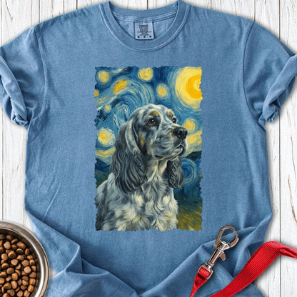 Blue Roan Cocker Spaniel van Gogh Blue Jean
