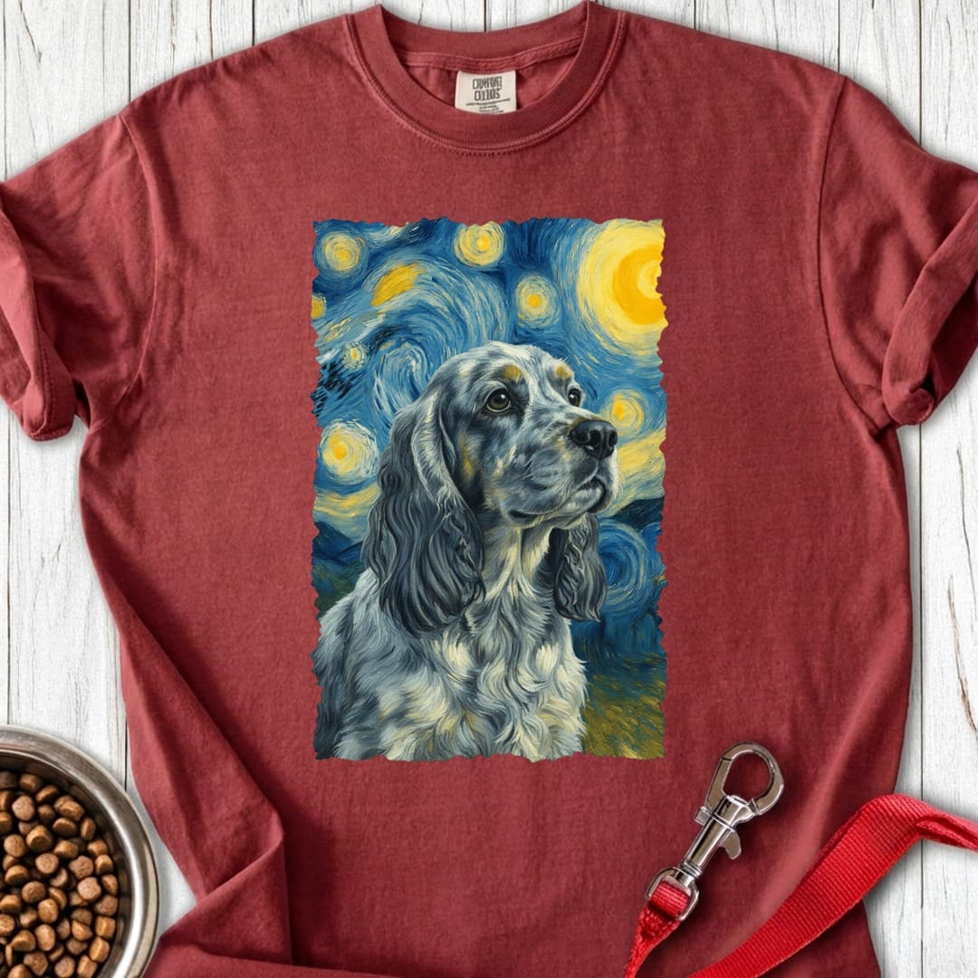 Blue Roan Cocker Spaniel van Gogh Brick