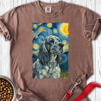 Blue Roan Cocker Spaniel van Gogh Espresso