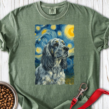 Blue Roan Cocker Spaniel van Gogh Moss