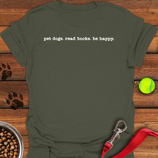 Books & Dogs Military Green