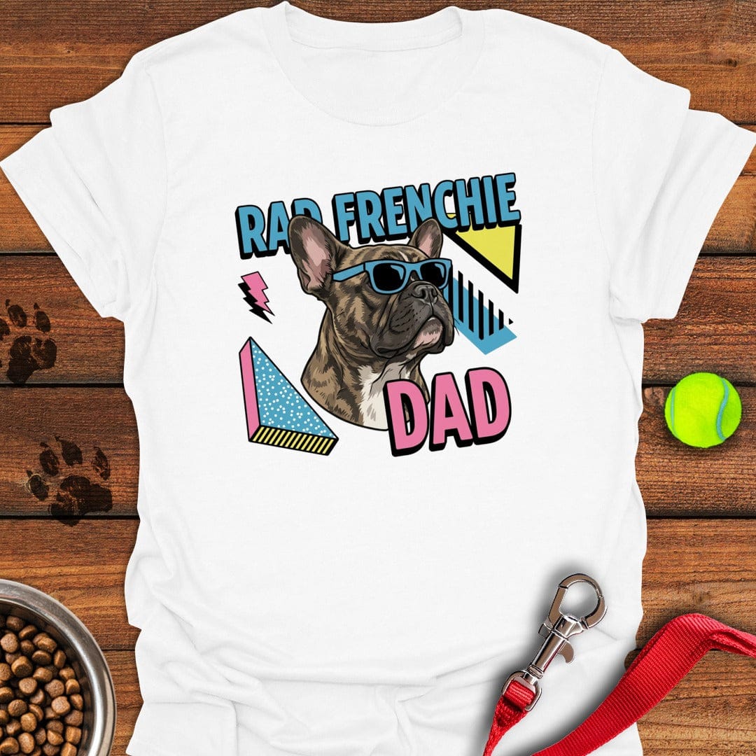 Brindle Frenchie Dad 90's White