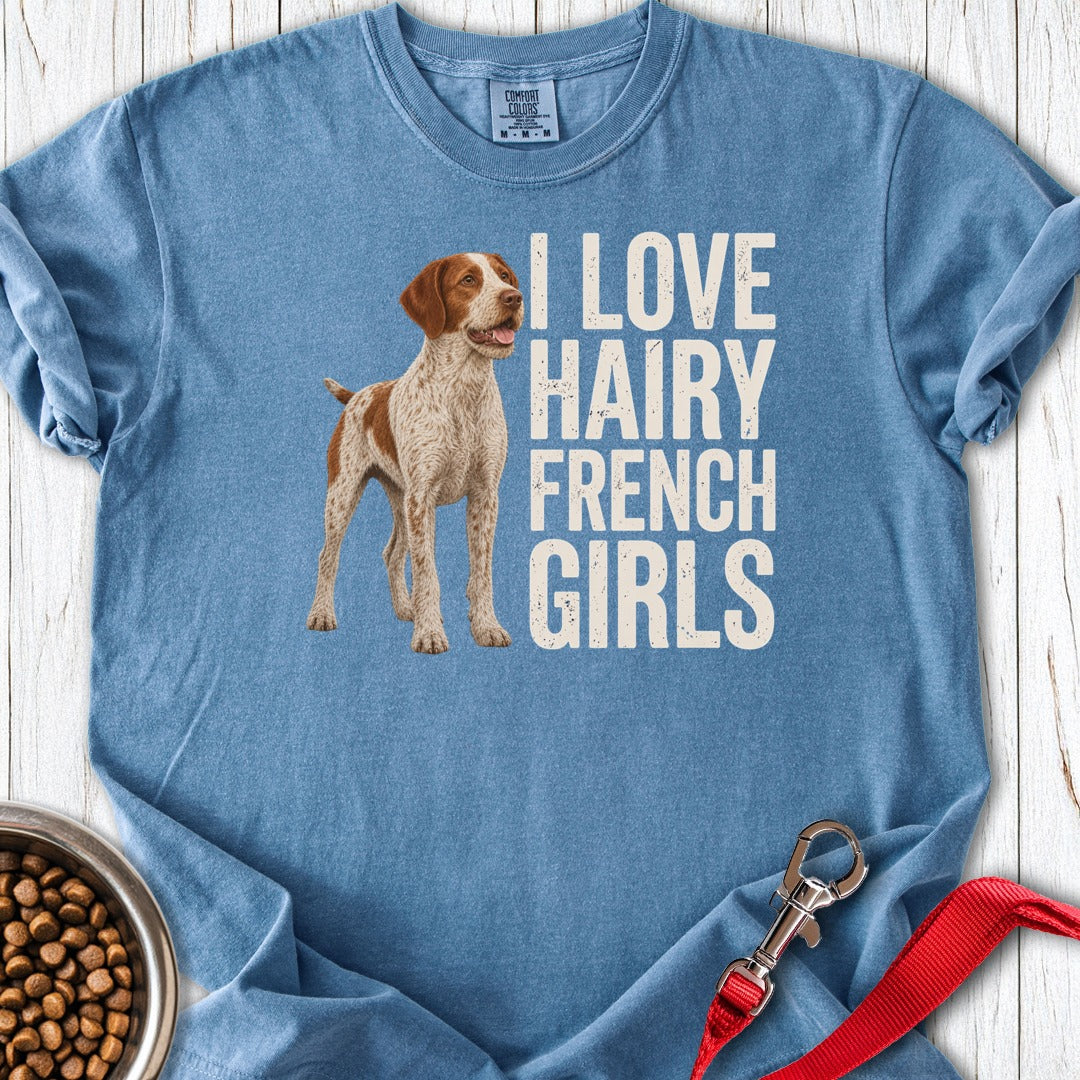 Brittany French Girl Premium Tee Blue Jean
