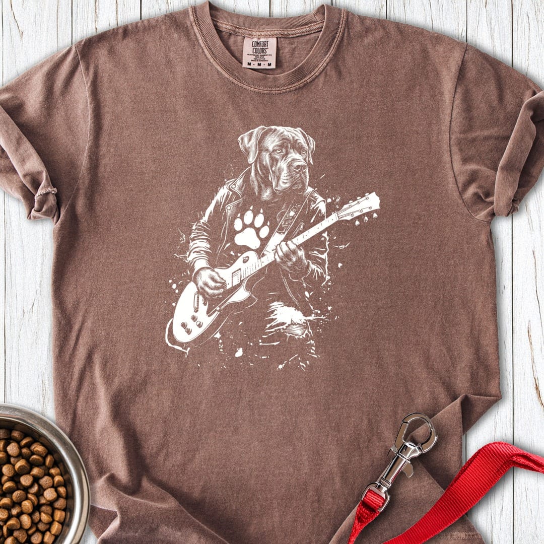 Cane Corso Guitar Premium Tee Espresso