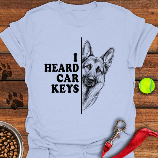 Car keys German Shepherd Light Blue