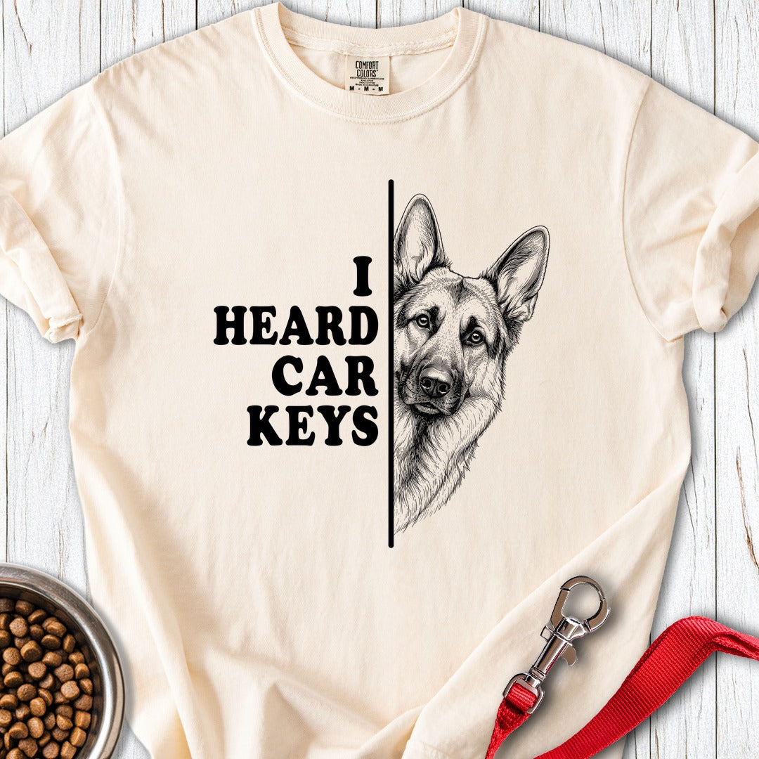 Car keys German Shepherd Premium Tee Ivory