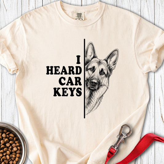 Car keys German Shepherd Premium Tee Ivory