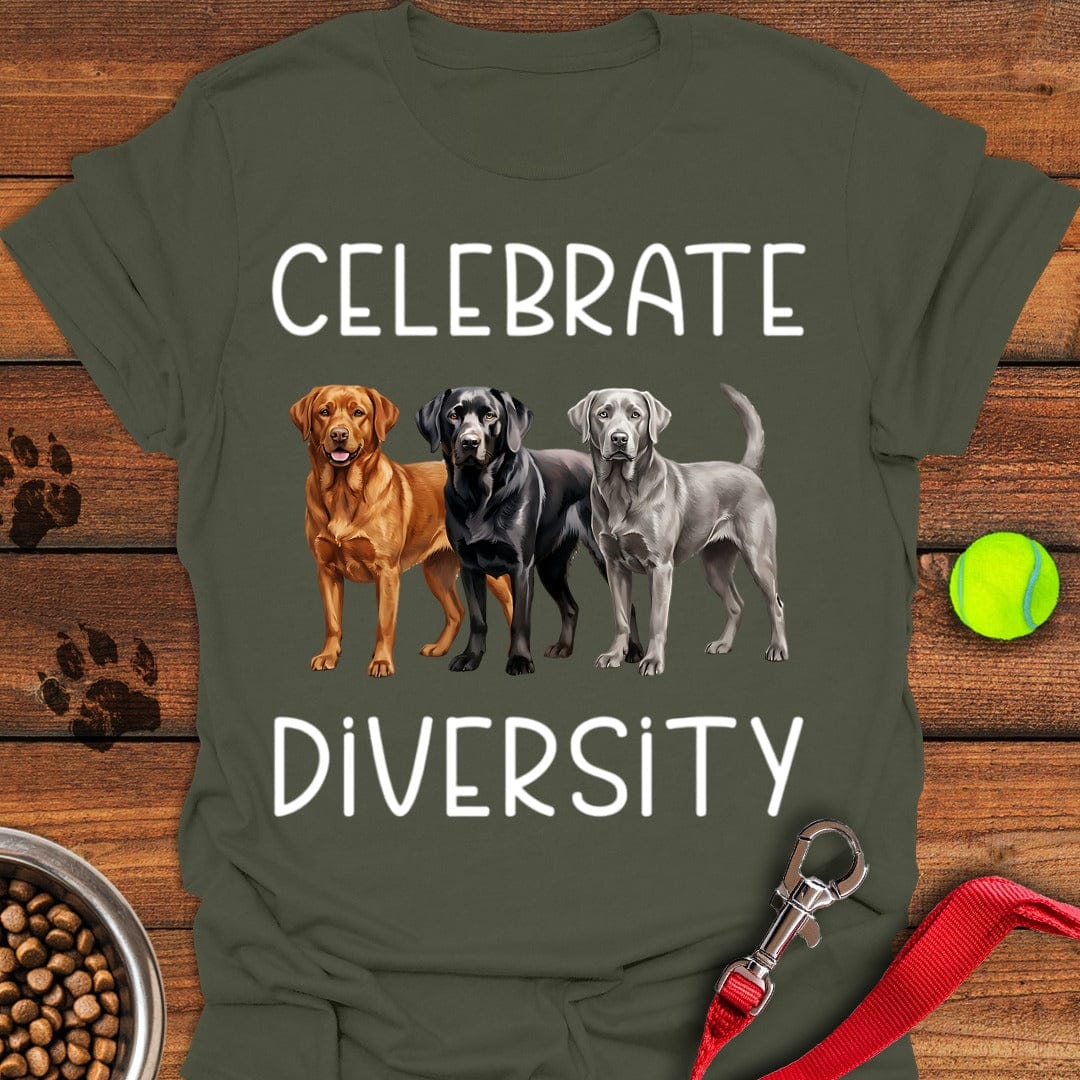 Celebrate Diversity Labrador Military Green