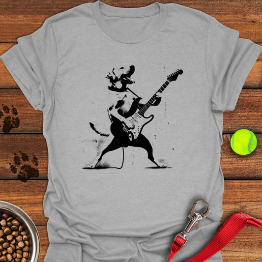 Labrador Rocking the Guitar T-Shirt Sport Grey