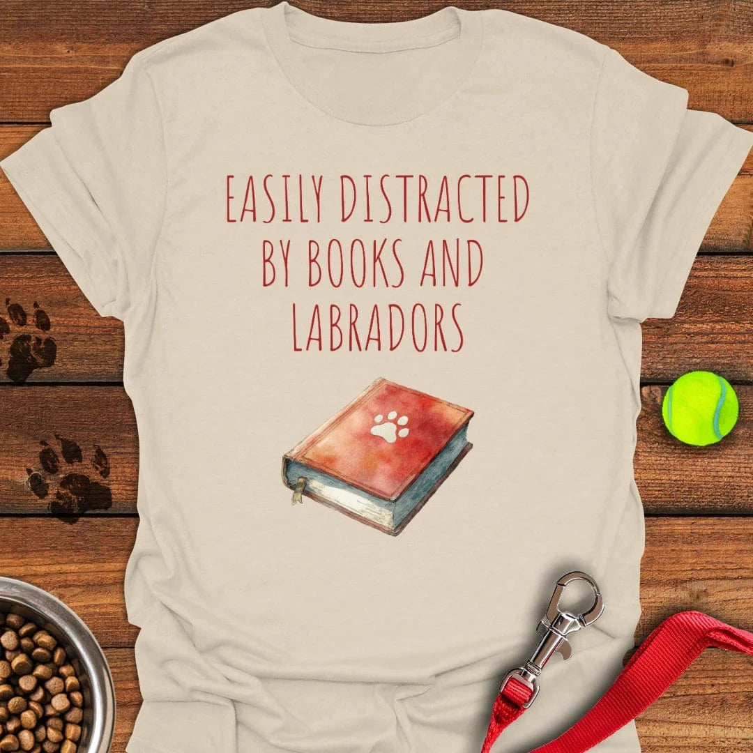 Books & Labradors T-Shirt Natural