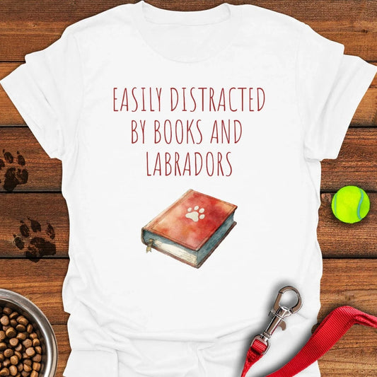 Books & Labradors T-Shirt White
