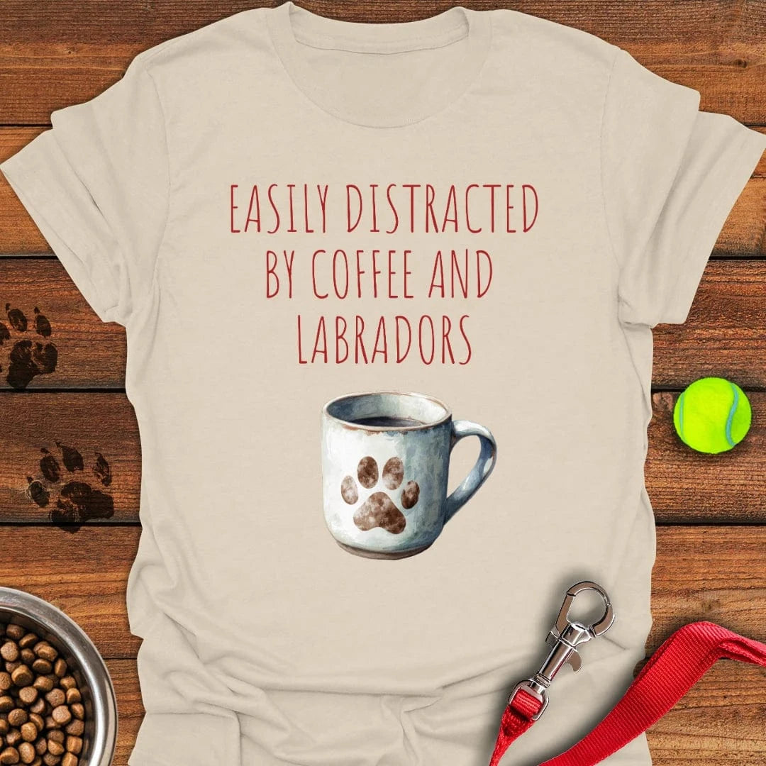 Coffee & Labradors T-Shirt Natural