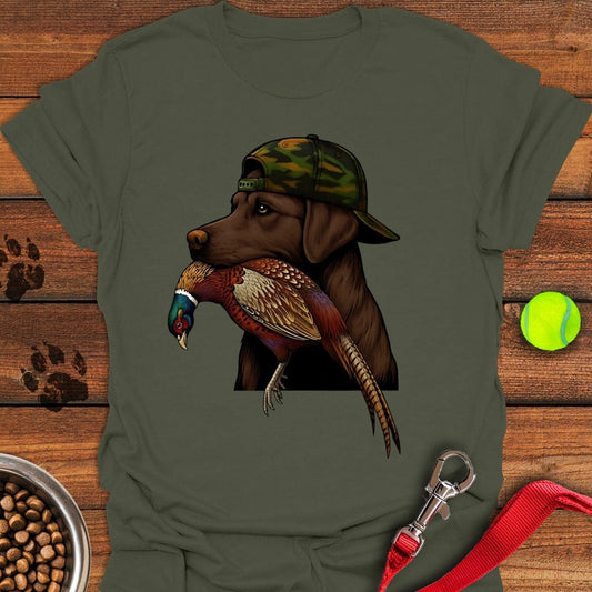 Chocolate Lab Pheasant Hunter Military Green