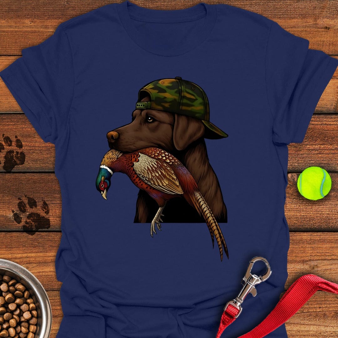 Chocolate Lab Pheasant Hunter Navy