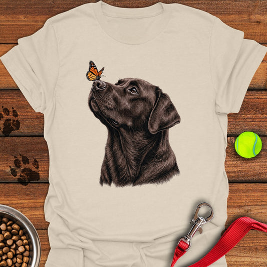 Chocolate Labrador Butterfly Natural