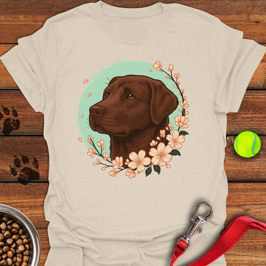 Chocolate Labrador Flower Natural