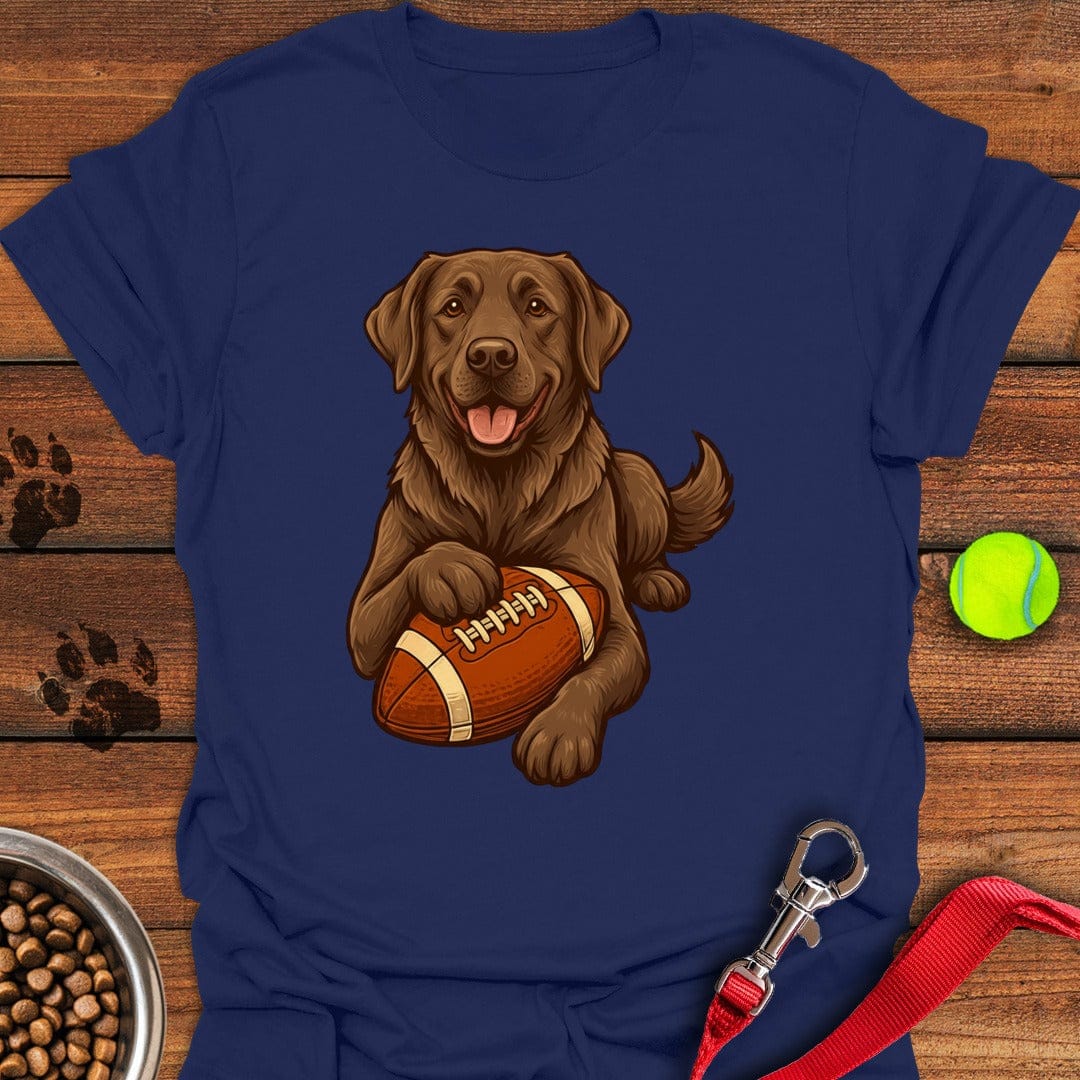 Chocolate Labrador Football Navy
