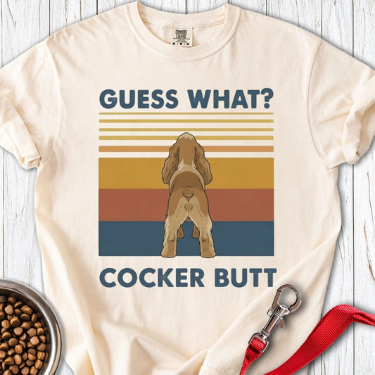 Cocker Spaniel Butt Premium Tee Ivory