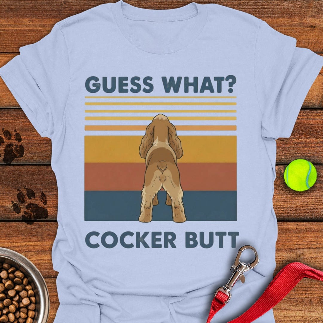 Cocker Spaniel Butt Light Blue