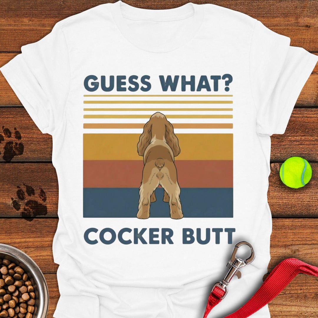 Cocker Spaniel Butt White