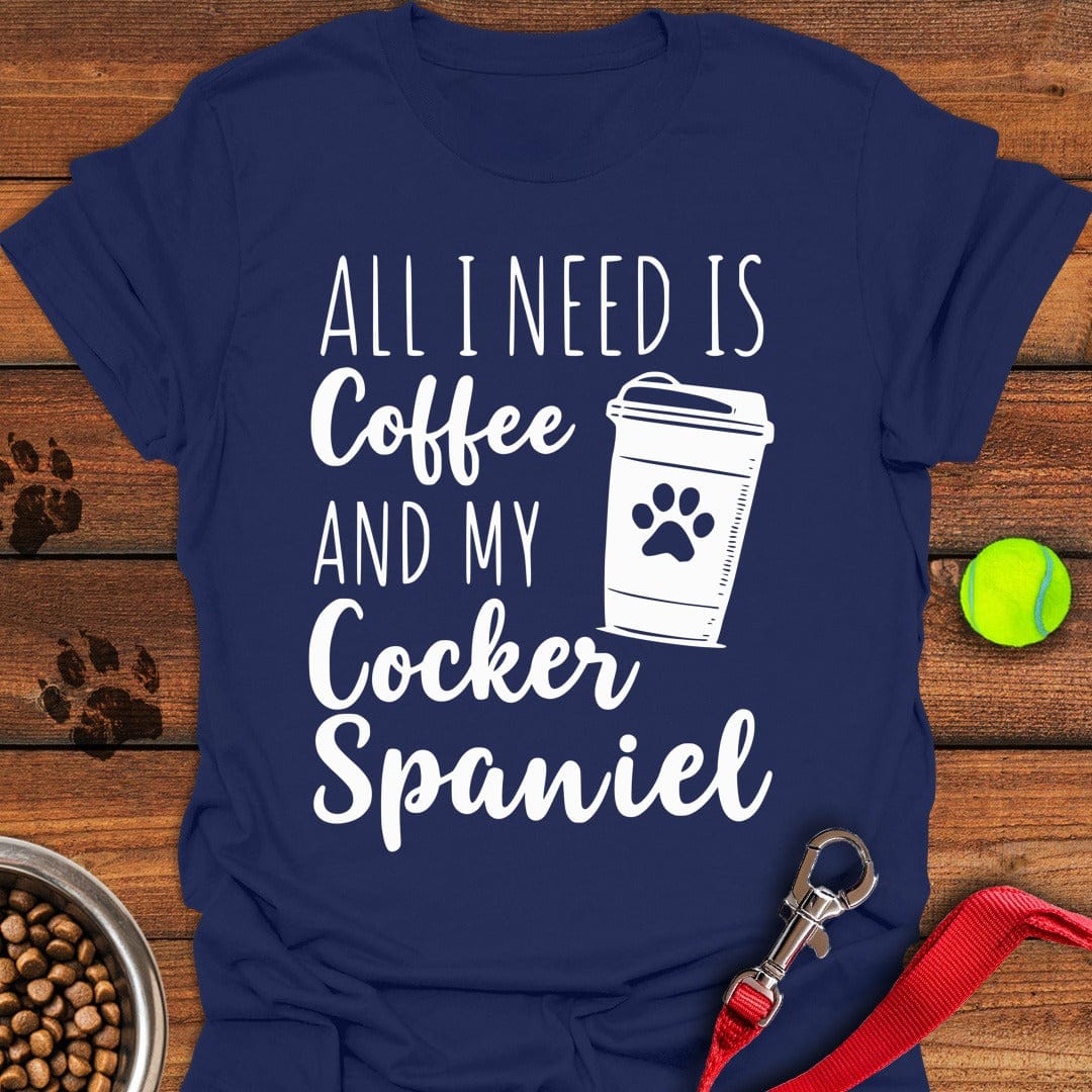Cocker Spaniel & Coffee Navy