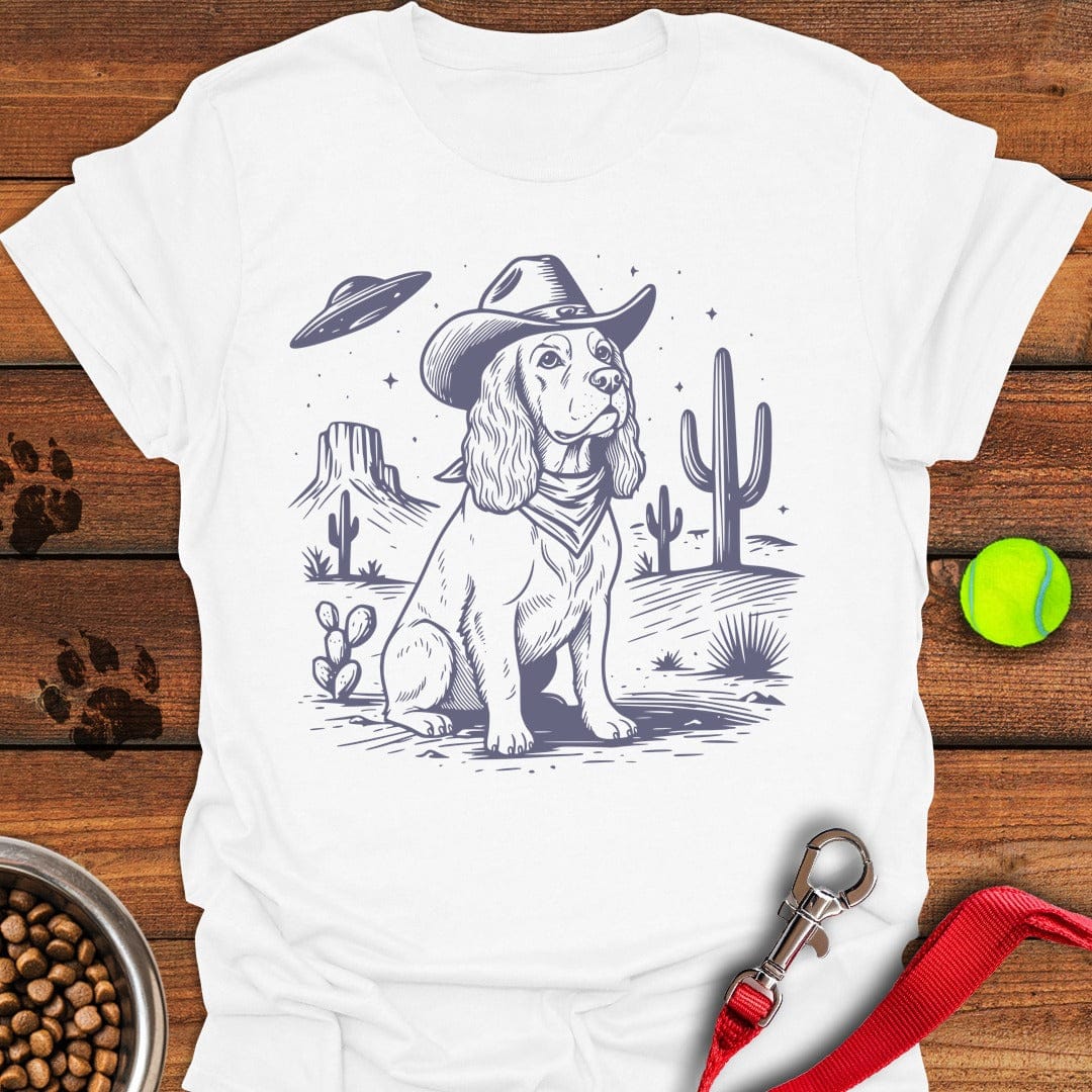 Cocker Spaniel Cowboy White