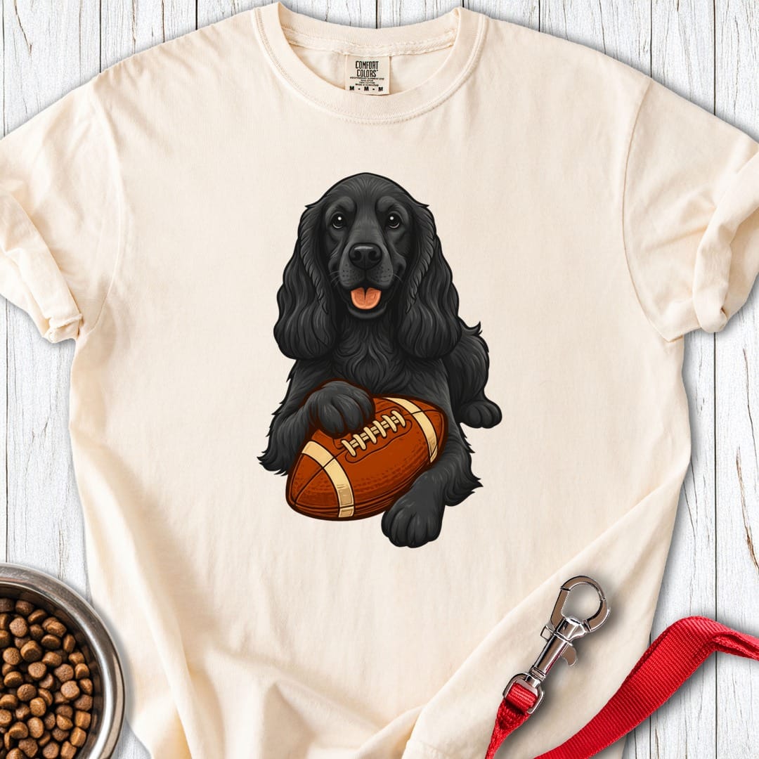 Cocker Spaniel Football Premium Tee Ivory