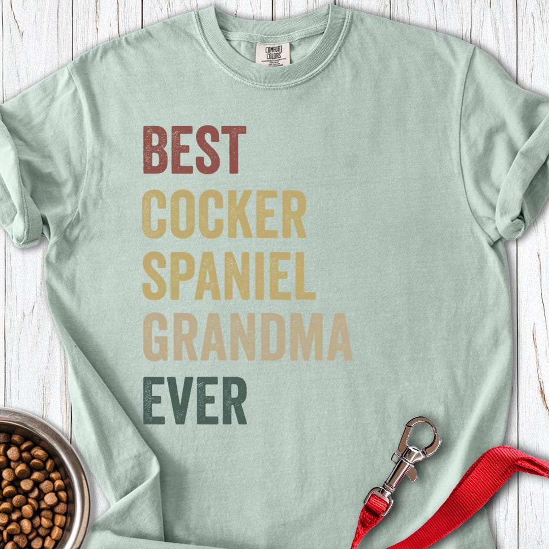 Cocker Spaniel Grandma Premium Tee Bay