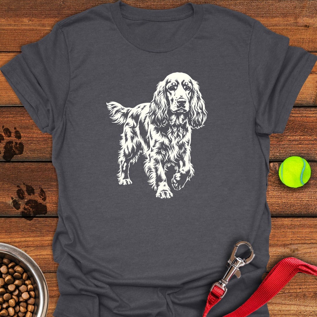 Cocker Spaniel Graphic Dark Heather